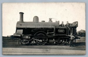 LOCOMOTIVE SERIES BRITISH TRAIN ANTIQUE REAL PHOTO POSTCARD RPPC railroad LONDON
