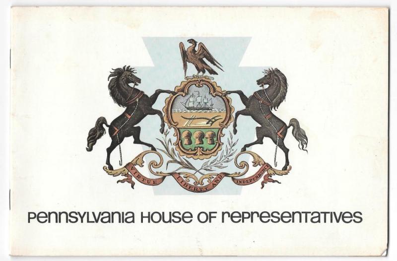 Pennsylvania House of Representatives 1979 Souvenir Booklet 