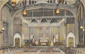 Chicago Illinois 1940s Postcard First Methodist Chicago Temple Sanctuary