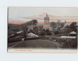 Postcard Burns Monument Alloway Scotland