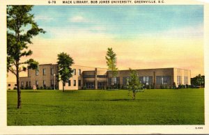 South Carolina Greenville Mack Library Bob Jones University