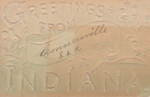 Indiana Greetings From Connersville 1909 Embossed