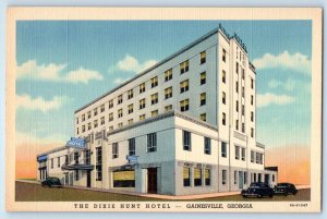 c1940 Gainesville Georgia Vintage Postcard The Dixie Hunt Hotel Room Building