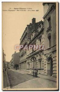 Old Postcard Bank Saint Etienne Caisse d & # 39Epargne Rue d & # 39Arcole