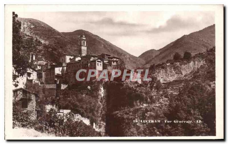 Postcard Old Luceram Vue Generale