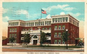 Vintage Postcard 1936 The West Texas Hospital Medical Building Lubbock Texas TX