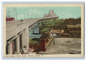 Vintage Jacques Cartier Bridge Montreal Canada Postcard P158E