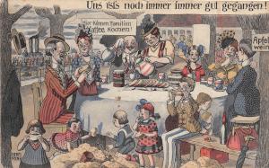 D47/ Germany Postcard German c1910 Herm Frenz Artist Signed Comic Coffee 29