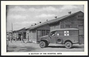 Hospital Van at Section of the Hospital Area at Camp Unused c1940s