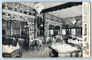 Minneapolis Minnesota Postcard Mandarin Chinese Cafe Dining Room c1910 Vintage