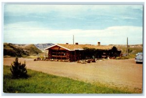 c1950's Park Trading Post Cedar Canyon Bad Lands North Dakota ND Postcard