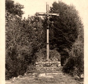 c1910 Benoite-Vaux Way of the Cross Calvary Sculpture France Postcard 