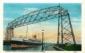 MN, Duluth, Minnesota, Steamer Huronic, Duluth-Superior Harbor, Tichnor