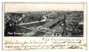 1907 Fort Ethan Allen, VT Postcard