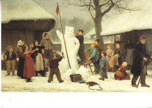 Der Schneebar - L'ours des neiges by Albert Anker