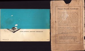 1955  Dodge  Chrysler  Owner's Manual   8 x 5