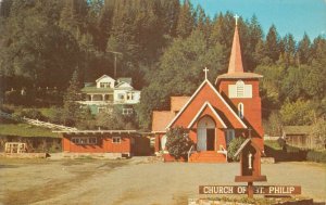 Occidental California St. Philips Catholic Church, Chrome Vintage PC U14261