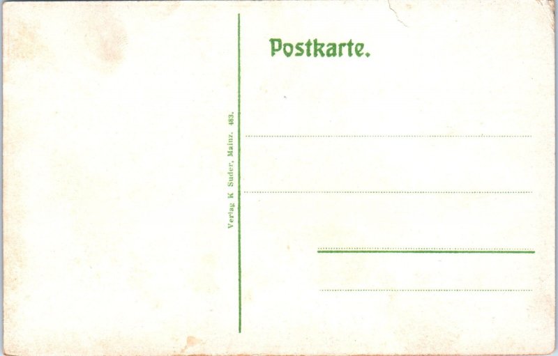 1910s The Loreley Steam Boat Moonlight View Postcard