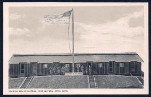 Division Headquarters Camp Devens Ayer MA unused c1930