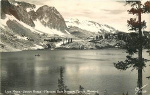 Postcard RPPC Wyoming Medicine Bow National Forest Lake Marie 1940s 23-10899