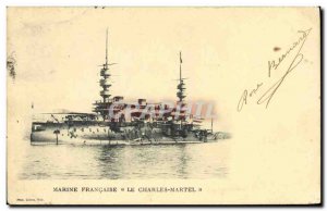Old Postcard Boat War of Charles Martel