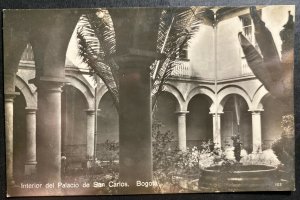 Mint Colombia Real Picture Postcard RPPC Saint Carlos Palace Interior