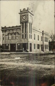 Schuyler NE City Hall c1910 Real Photo Postcard