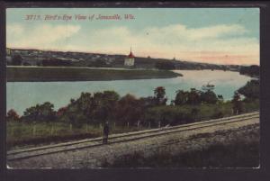 Bird's Eye View,Janesville,WI Postcard