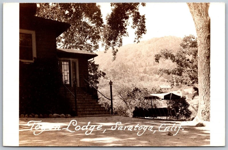 Vtg Saratoga California CA Toyon Lodge RPPC Real Photo Postcard