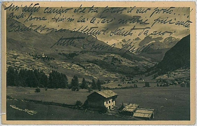 31800 AOSTA province vintage postcard - CHAMPOLUC 1926-