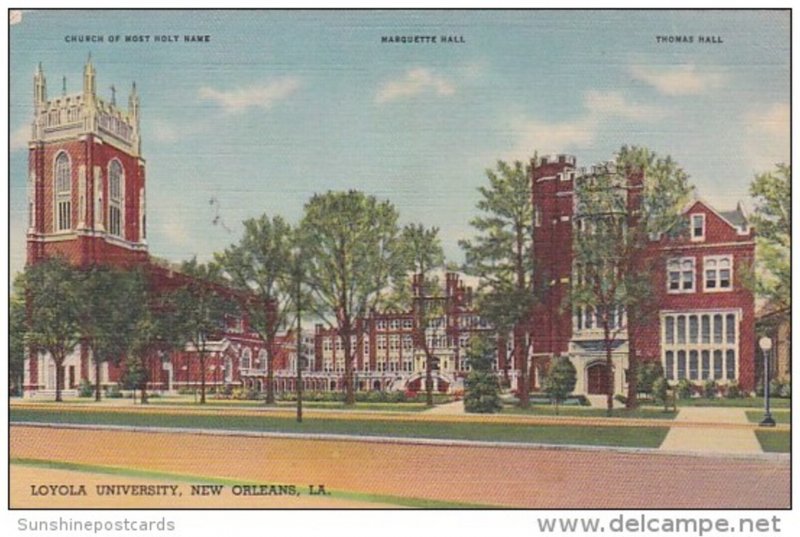 Church Of Most Holy Nama Marquette and Thomas Halls Loyola University New Orl...