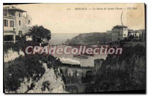 Postcard Old MONACO Ravine Sainte Devote