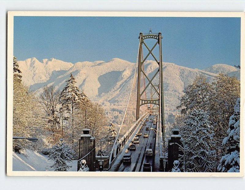 Postcard Lions Gate Bridge Vancouver British Columbia Canada