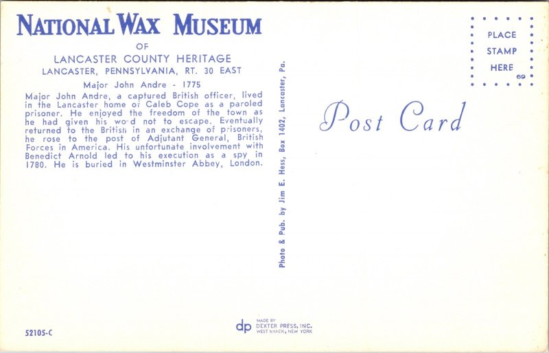 National Wax Museum Lancaster County Heritage Pennsylvania Historical