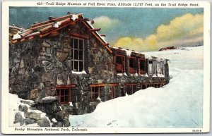 Trail Ridge Museum at Fall River Pass Rocky Mountain Natl Park Colorado Postcard