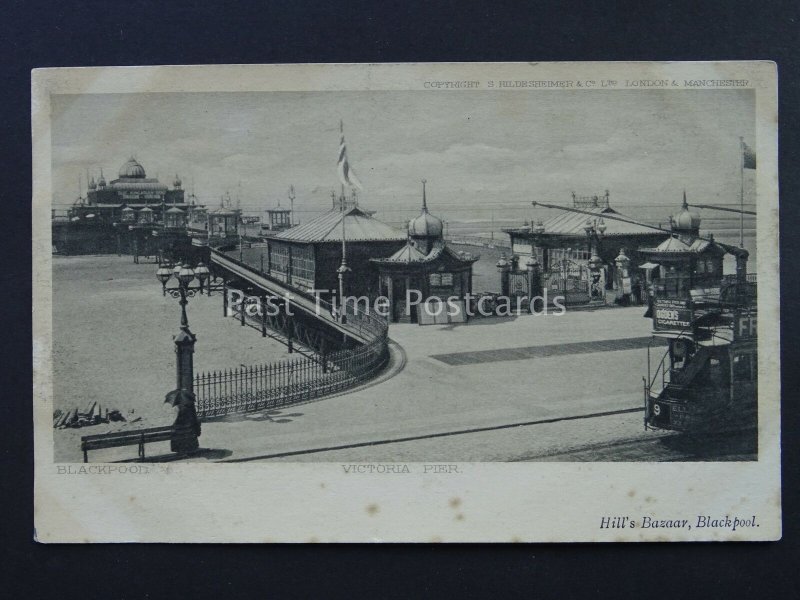 Lancashire BLACKPOOL Victoria Pier c1903 UB Postcard by Hill's Bazaar