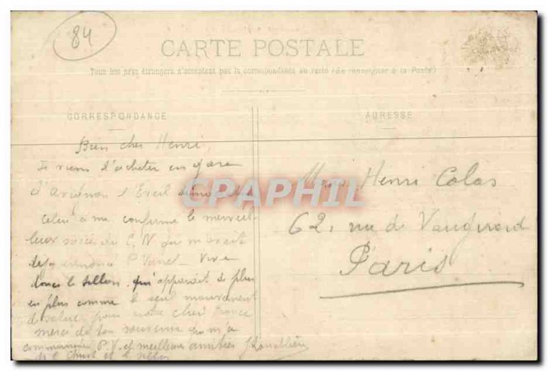 Postcard Old Avignon Vue Generale taking Barthelasse