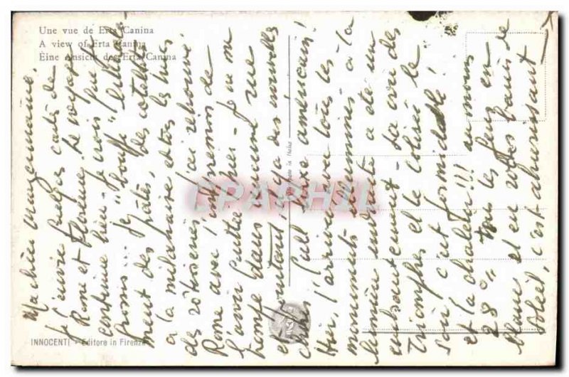 Old Postcard Firenze Una Veduta Dell ™ 39erta Canina