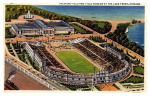 Postcard STADIUM SCENE Chicago Illinois IL AS6854