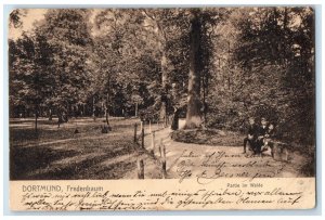 1905 Portion of the Forest Fredenbaum Dortmund Germany Posted Postcard