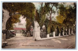 Riverside California Postcard Glenwood Mission Inn Inn Exterior Building c1928