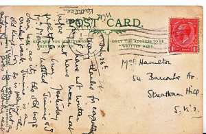 Genealogy Postcard - Family History - Hamilton - Streatham Hill - London   V177