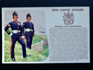 History & Tradition ROYAL GARRISON ARTILLERY c1915 by Postcard Gale & Polden 111