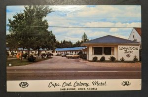 Mint Vintage Cape Cod Colony Motel Shlburne Nova Scotia Canada RPPC