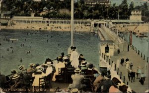 CRYSTAL BEACH ONTARIO Crowd at Boat Landing c1910 Postcard