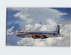 Postcard DC-6 Flagship, American Airlines