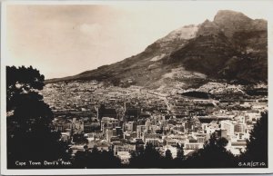 South Africa Cape Town Devil's Peak Vintage RPPC C161