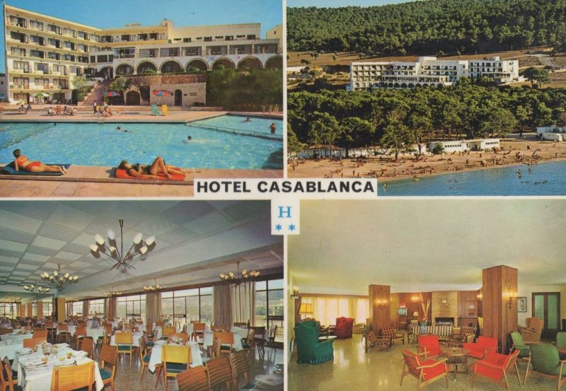 Hotel Casablanca Mallorca Restaurant & Lounge Spanish Postcard