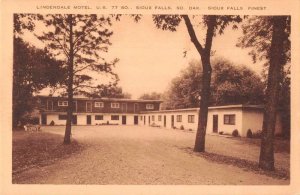 Sioux Falls South Dakota Lindendale Motel Vintage Postcard AA41094