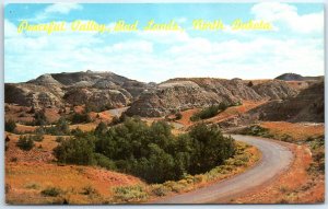 Postcard - Peaceful Valley, Bad Lands - North Dakota